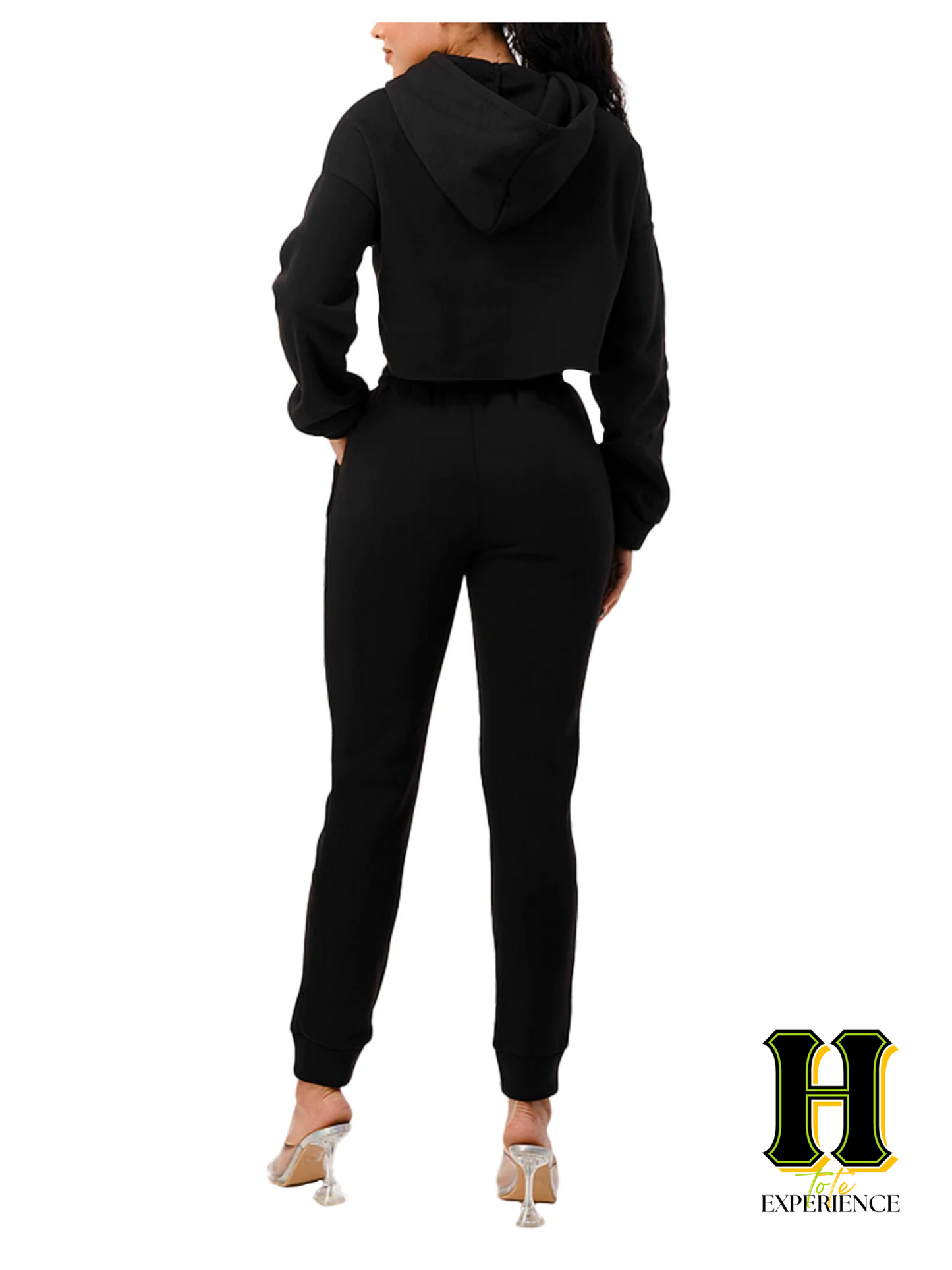 Cropped Hoodie Two-Piece Jogger Set | Head to Tote Experience