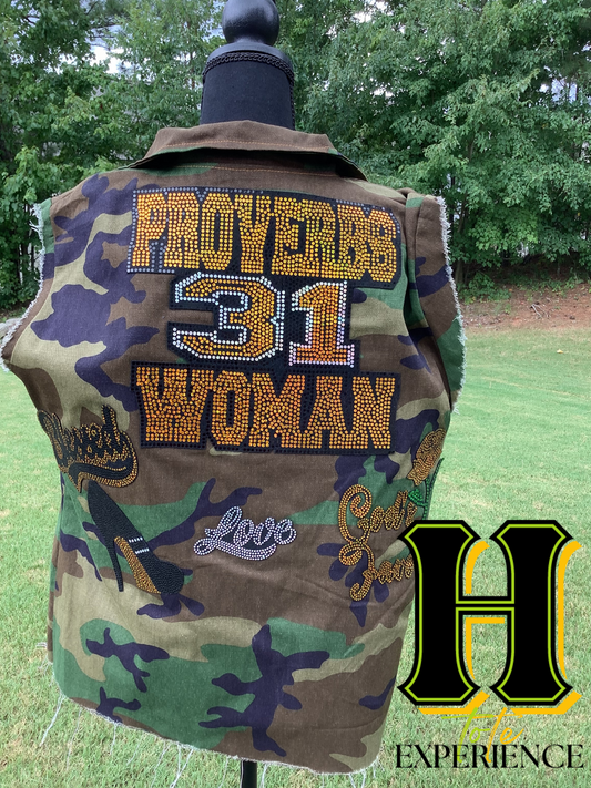 Proverbs 31 Patch Bling Patch Jacket |Head to Tote Experience